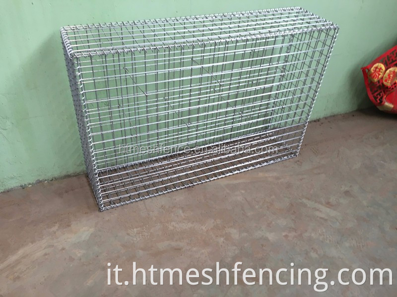 Scatola di gabion saldata galvanizzata a caldo, cesto a gabbia in pietra salvata